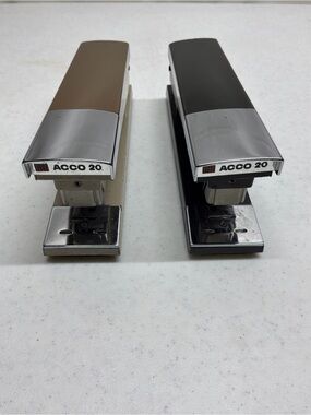 ACCO 20 Vintage Desk Staplers - Brown and Black